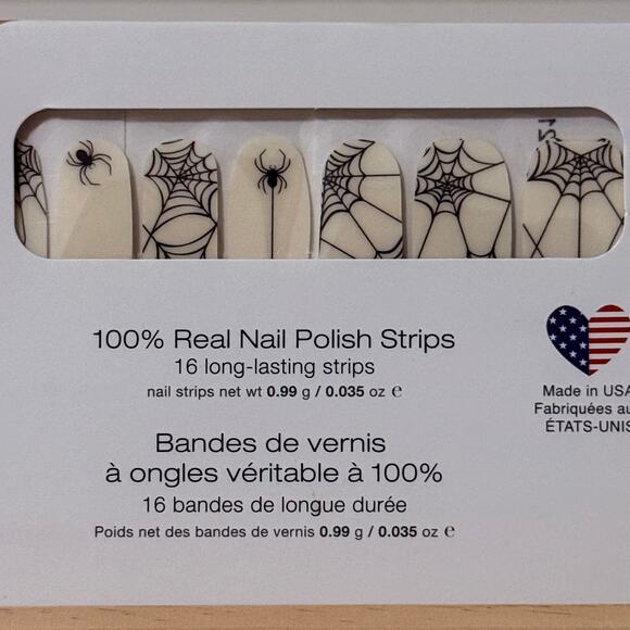 New Color Street “Web of Lies” Spider and Web Overlay Nail Strips - Picture 4 of 4